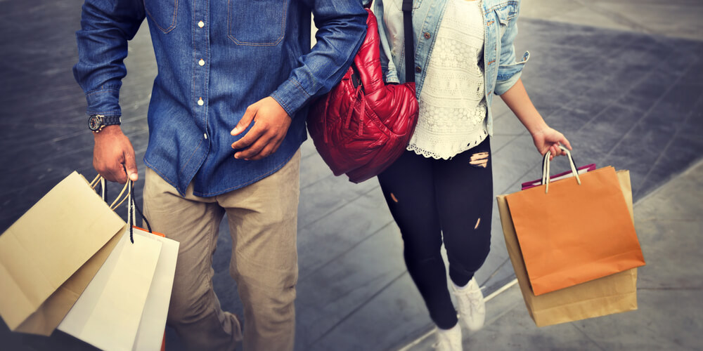 A photo of a couple who had visited Ocean Shores shops.