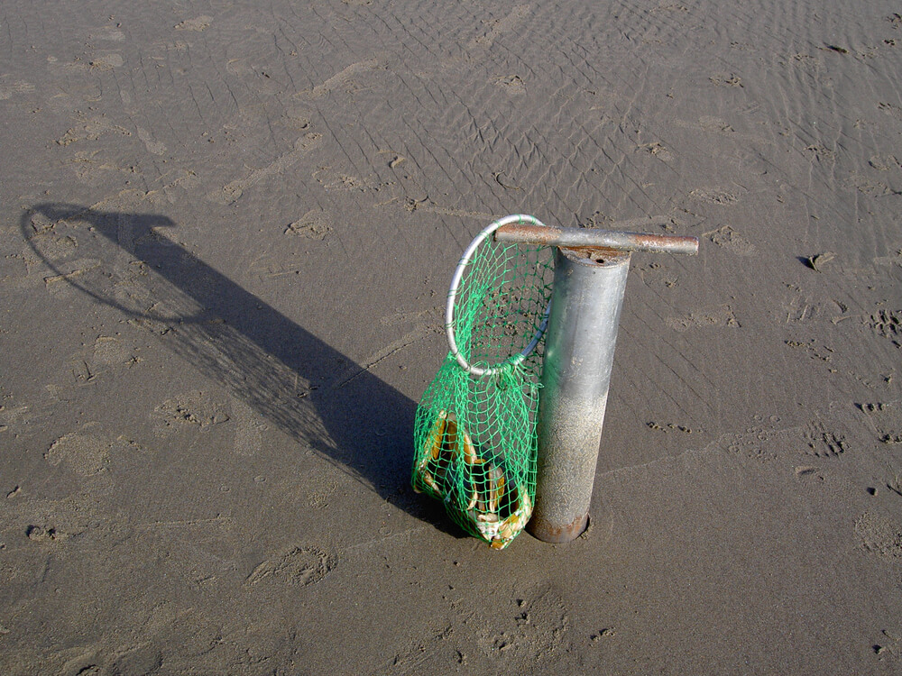 A photo of tools needs for clam digging in Ocean Shores.