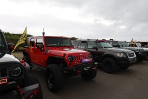 Jeeps for Clean Shores at Oyhut Bay Seaside Resort