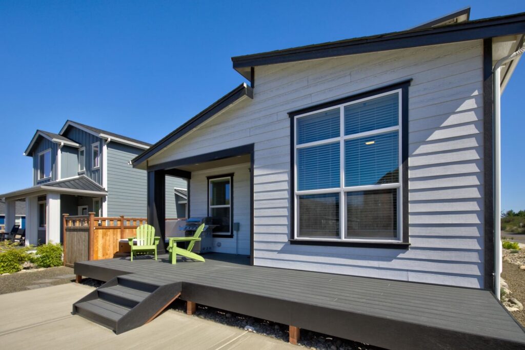 A view of vacation rentals in Ocean Shores.